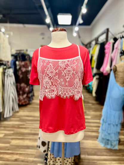 Lace Detail Tee