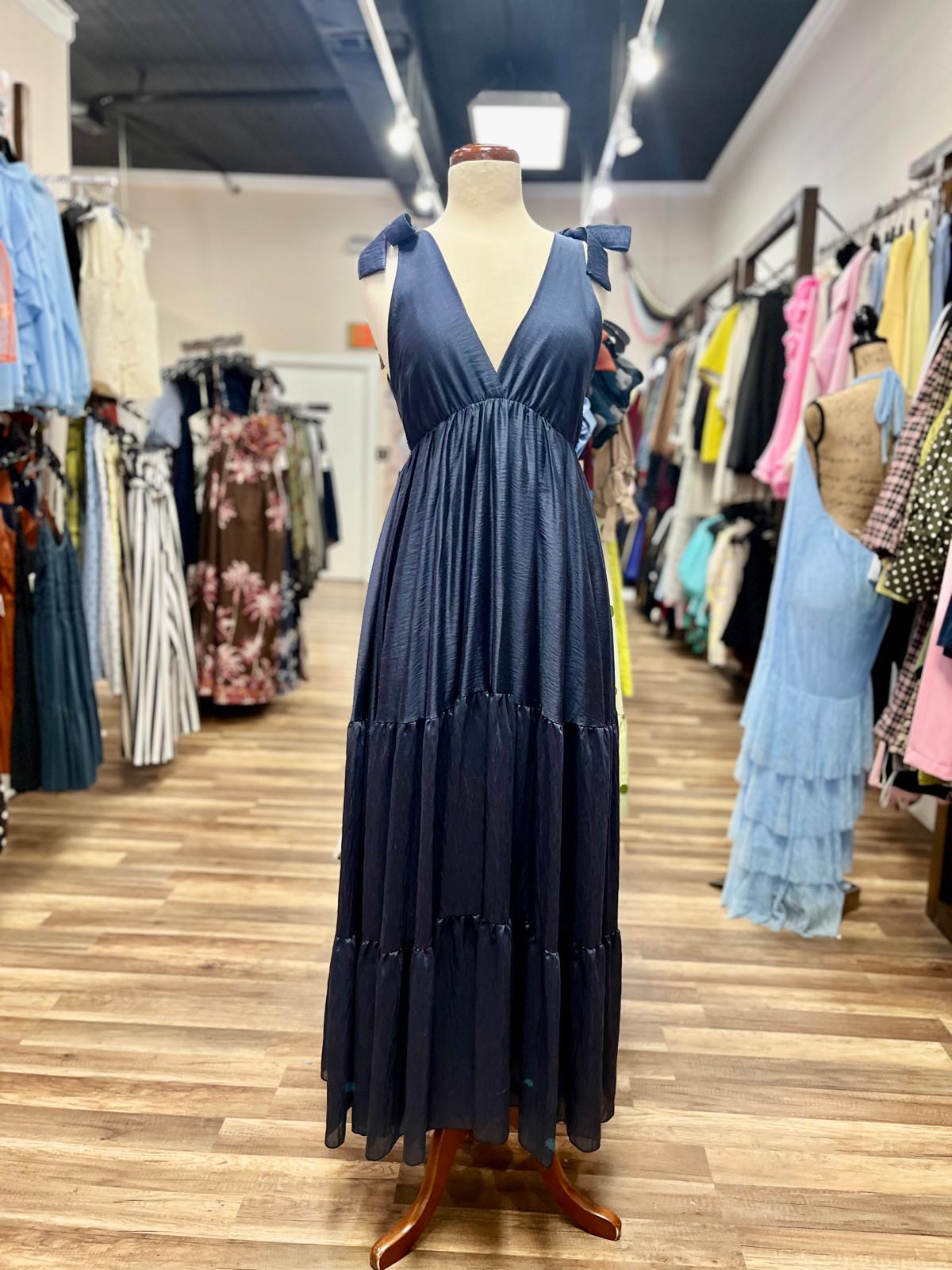 Bow Strap Maxi Dress