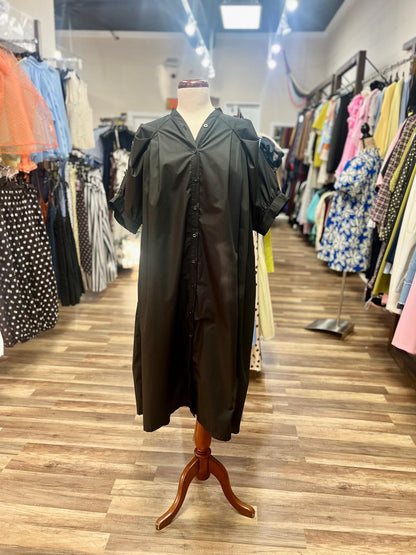 Puff Sleeve Shirt Dress