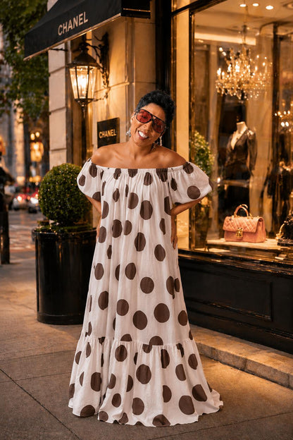Polka Dot Maxi Dress