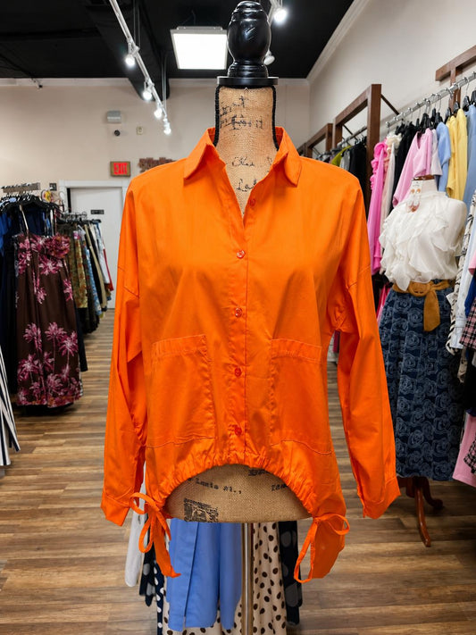Casual Drawstring Shirt