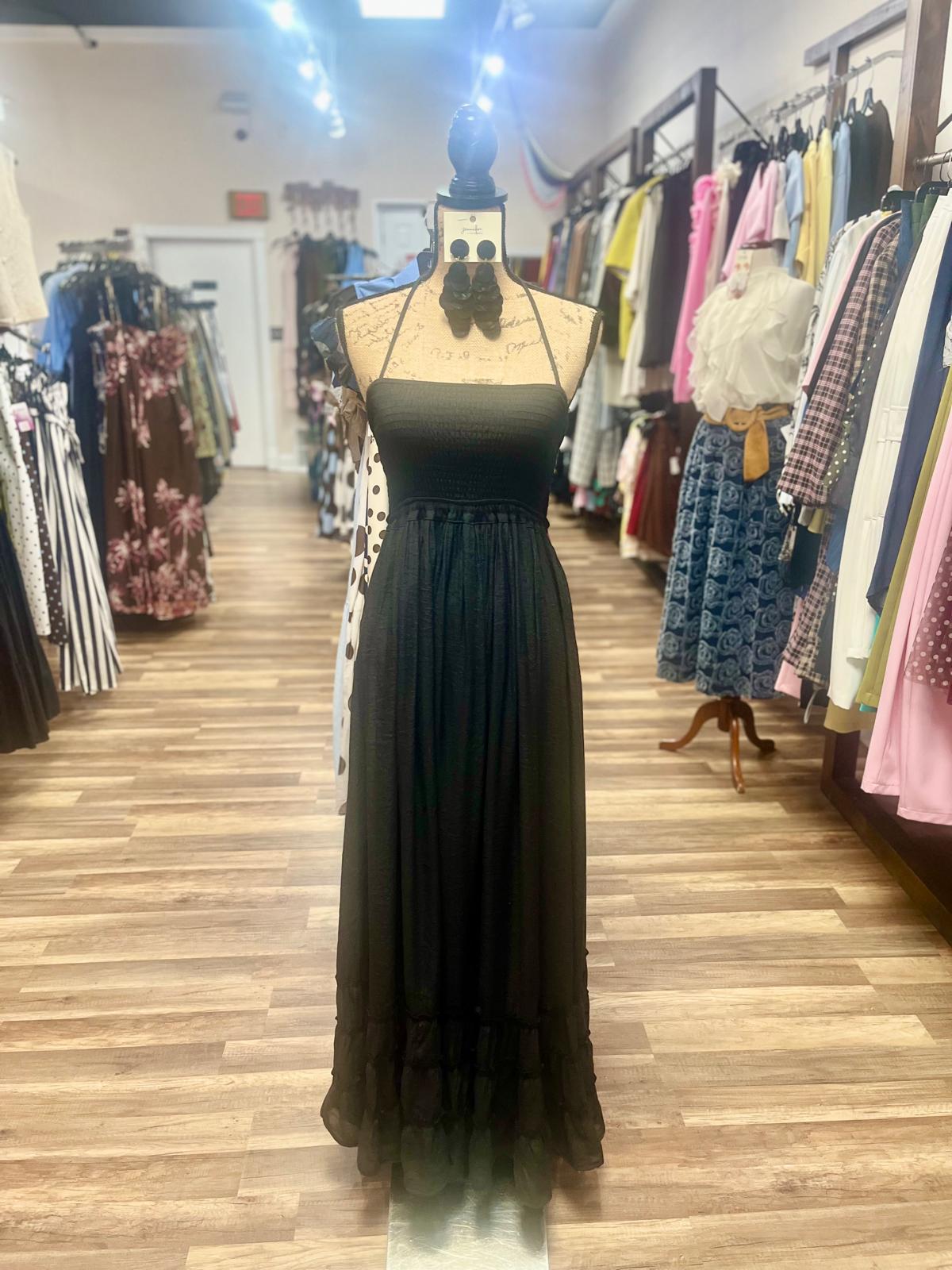Flowy Black Maxi