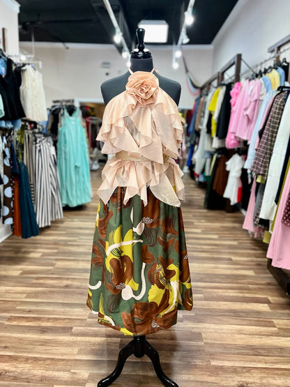 Floral Midi Skirt