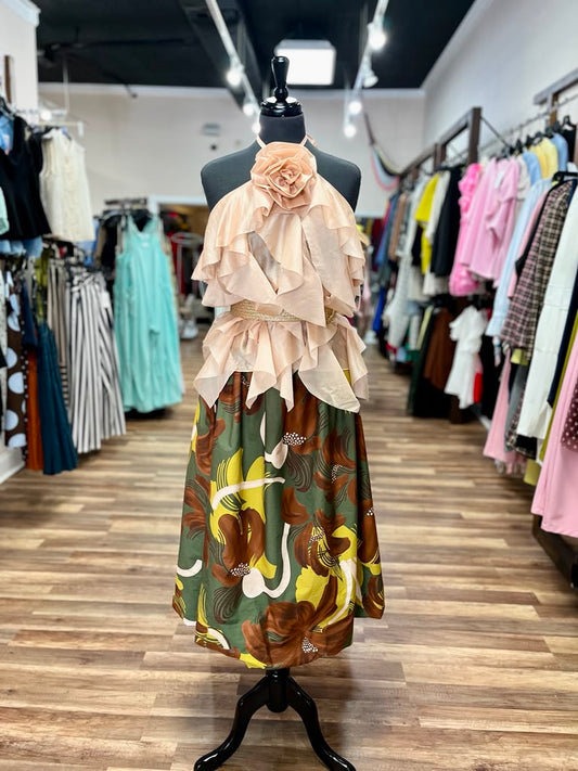 Floral Midi Skirt