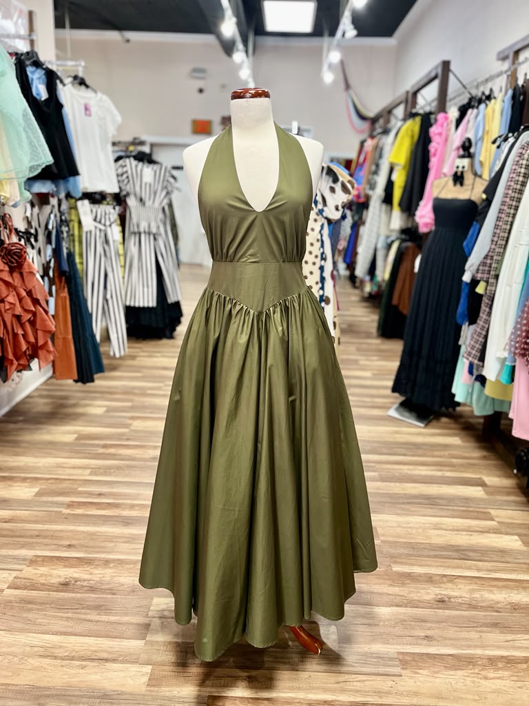Halter Neck Maxi Dress