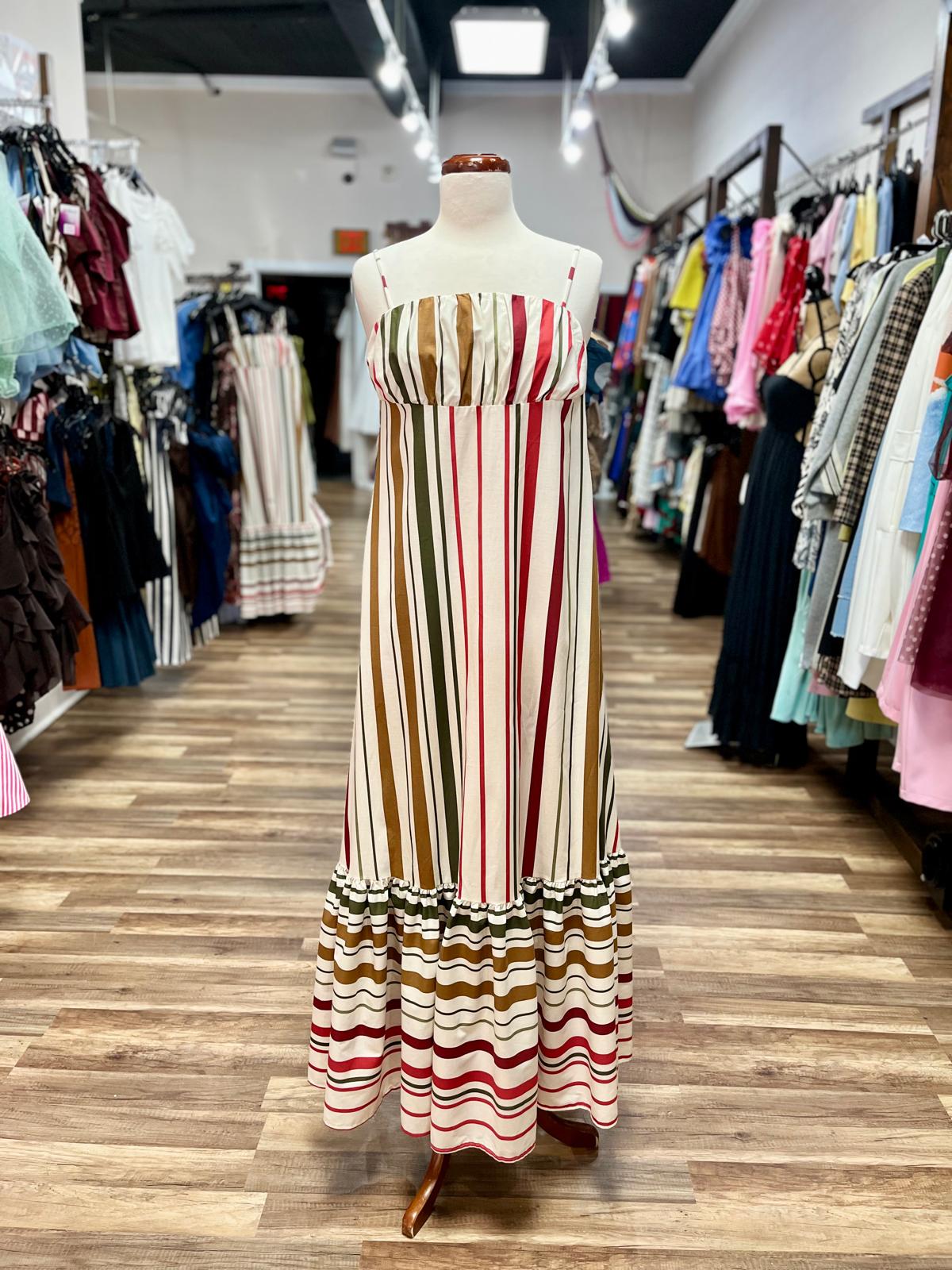 Striped Maxi Dress