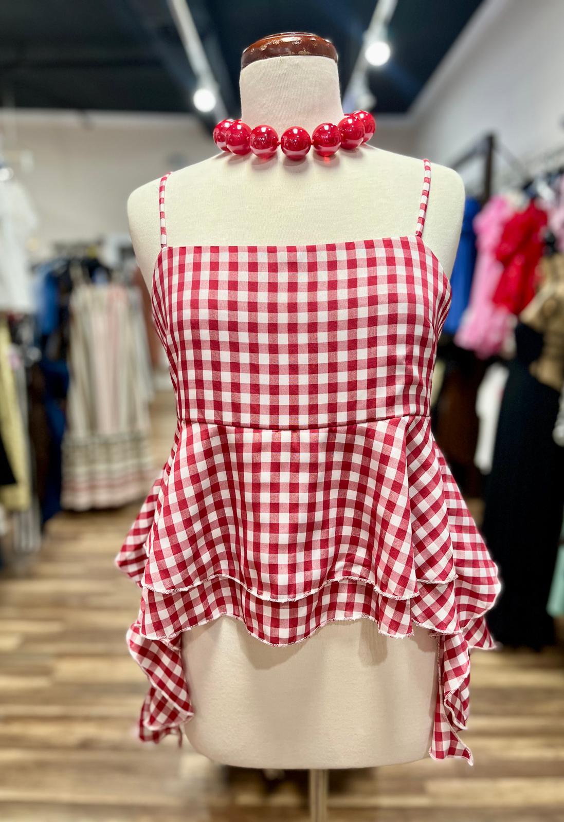 Plaid Top