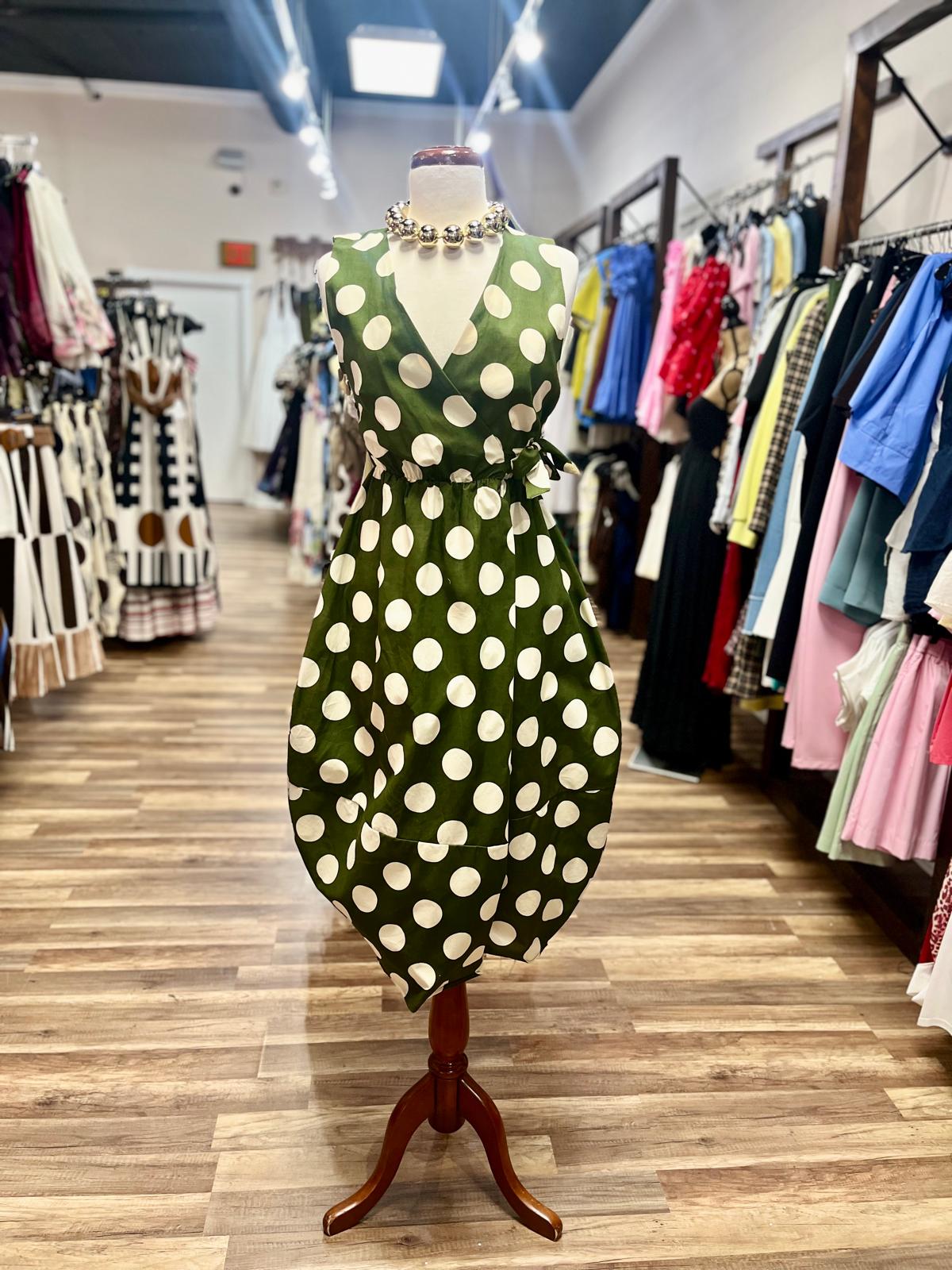 Polka Dot Wrap Dress