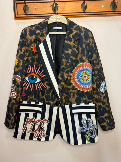 Eye Print Blazer