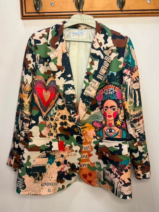 Frida Camo Blazer