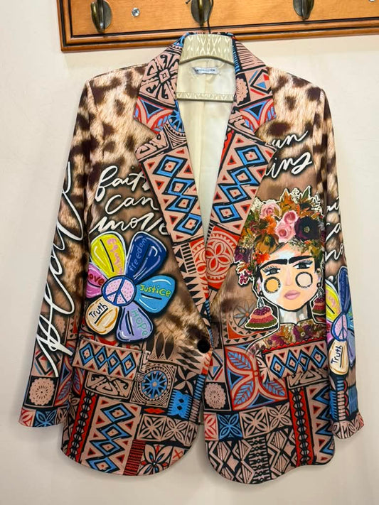 Frida Print Blazer
