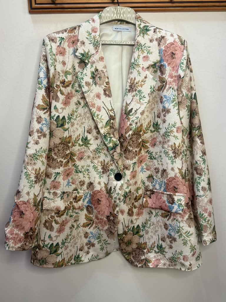 Vintage Floral Blazer