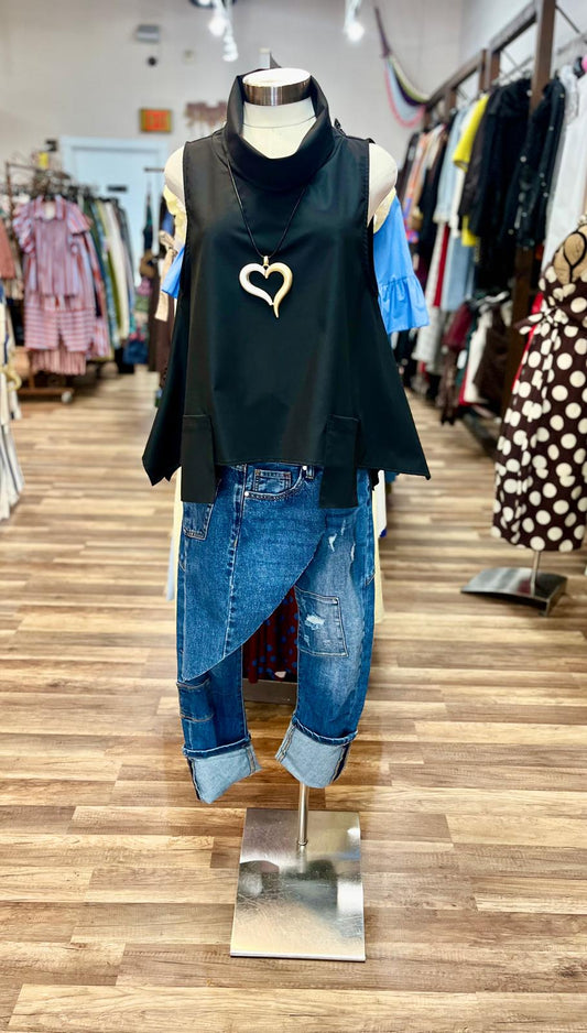 Asymmetrical Layered Jean