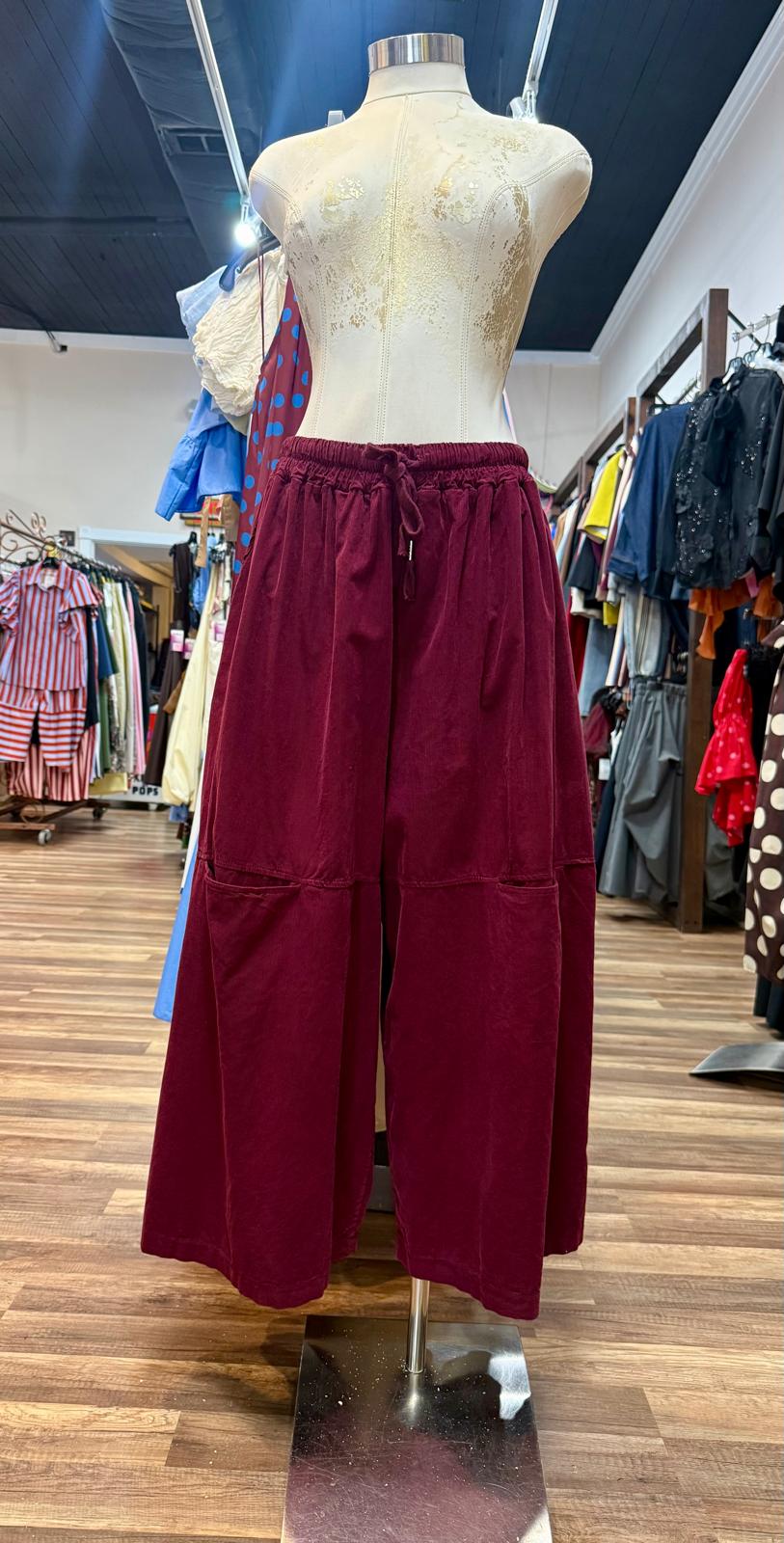 Pocket Wide-Leg Pants
