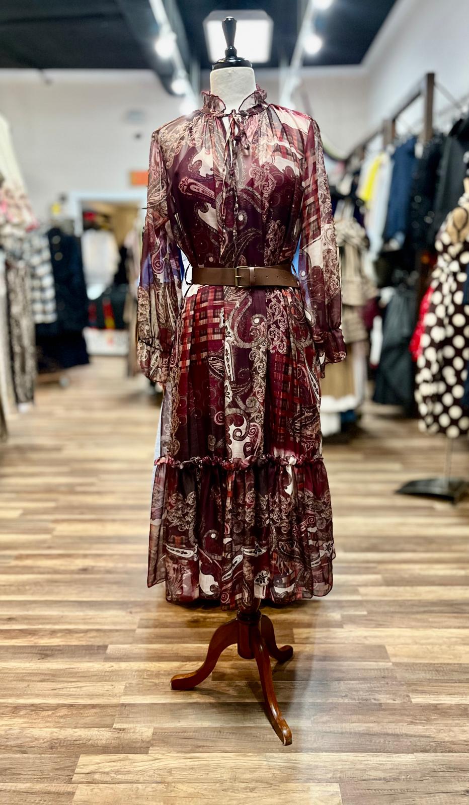 Printed Midi Dress