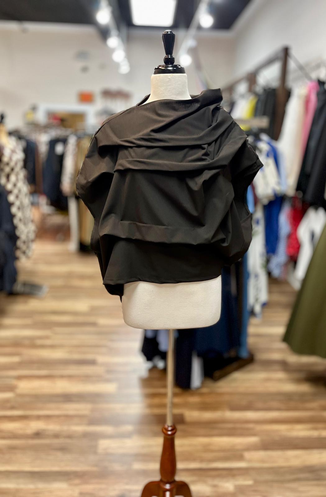 Draped Ruffle Blouse