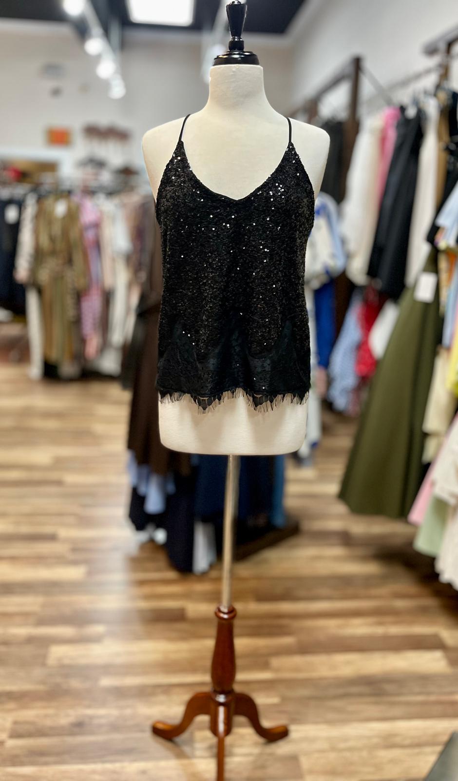 Sequin Lace Cami