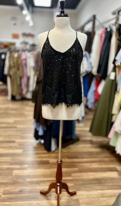 Sequin Lace Cami
