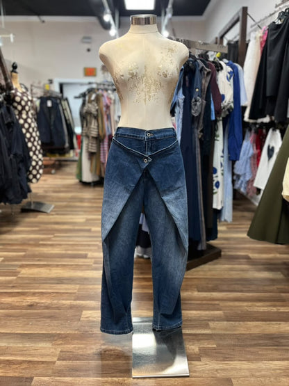 Wrap Front Jeans