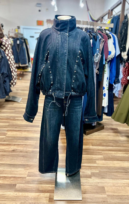 Studded Denim Set