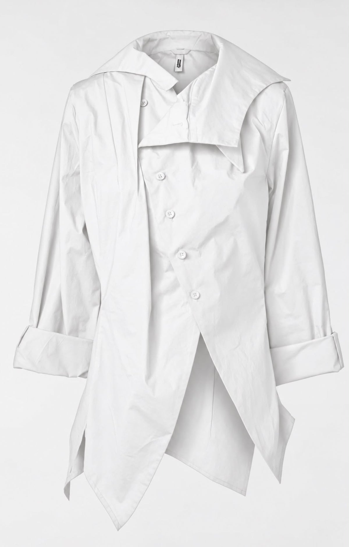 Asymmetrical Collar Shirt