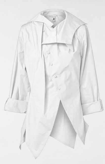 Asymmetrical Collar Shirt