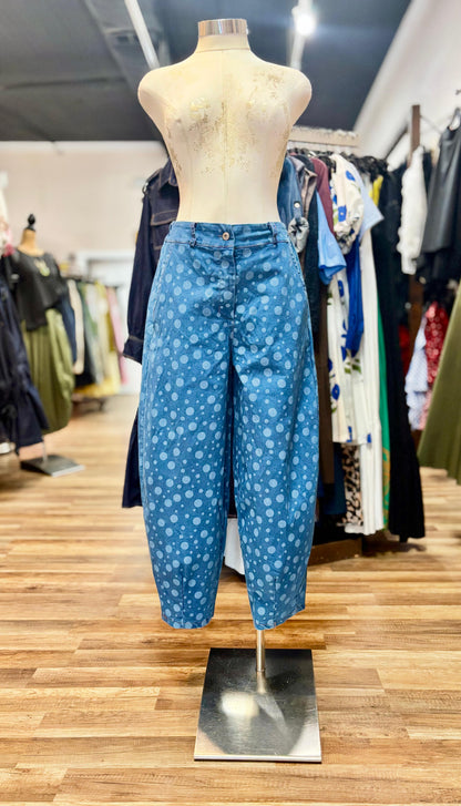 Polka Dot Barrel Jeans