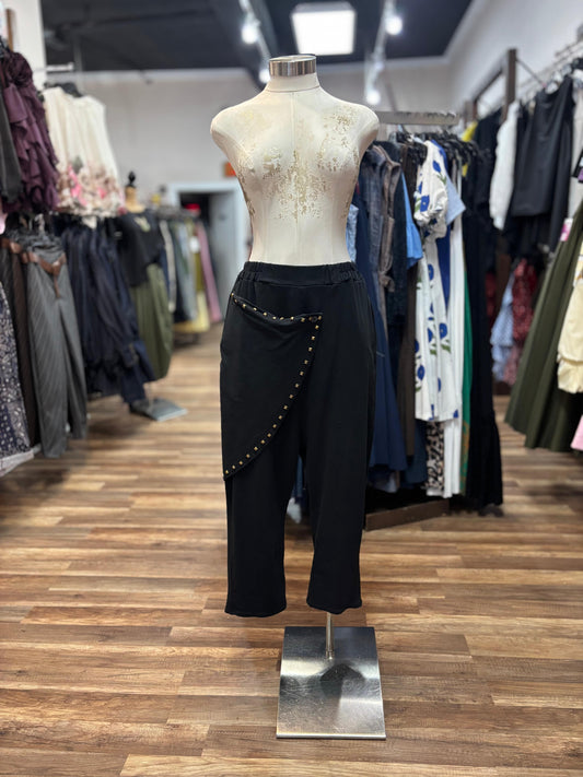Studded Wrap Pants