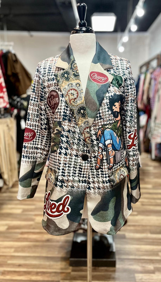 Betty Boop Print Blazer