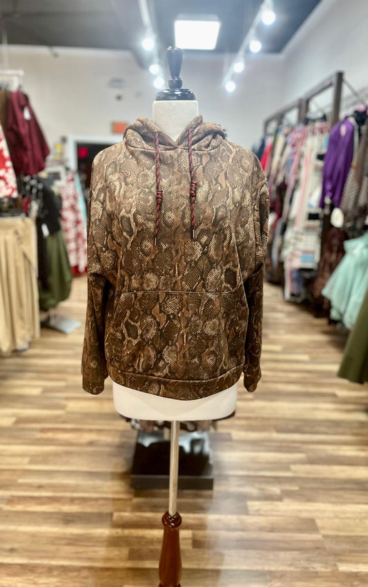 Snake Print Hoodie