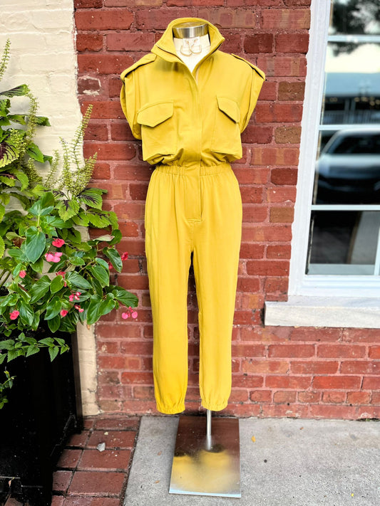 MUSTARD JOGGER JUPSUIT