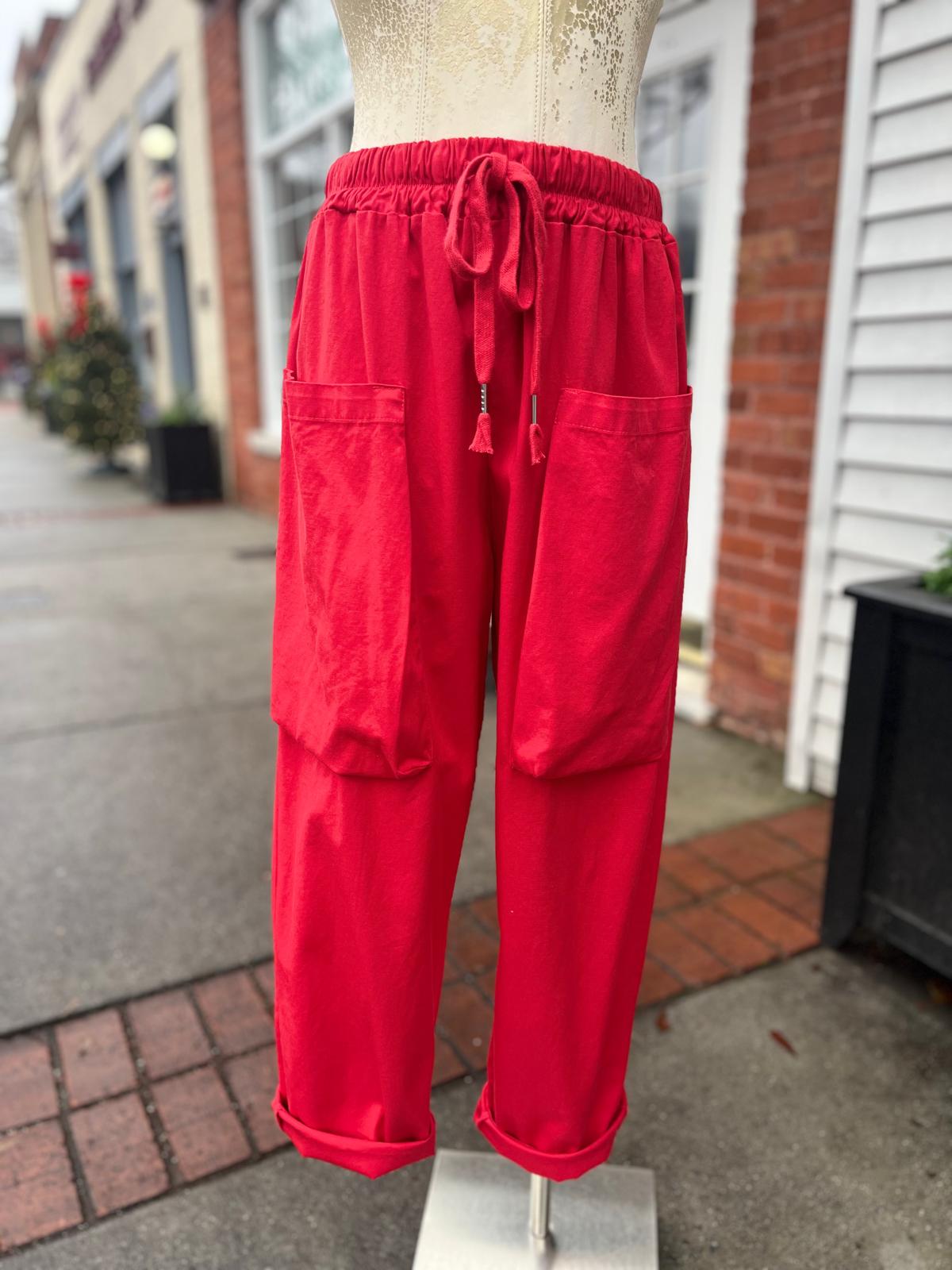 COTTON PANTS WITH POCKETS