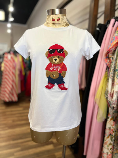 Bear T-Shirt with Hat and Sunglasses