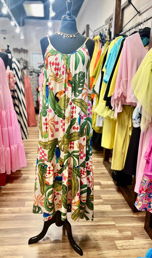 Parrot Sleeveless Drees
