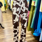 COW PRINT PANTS