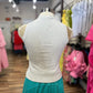 SLEEVELESS SHIRT WITH RHINESTONES