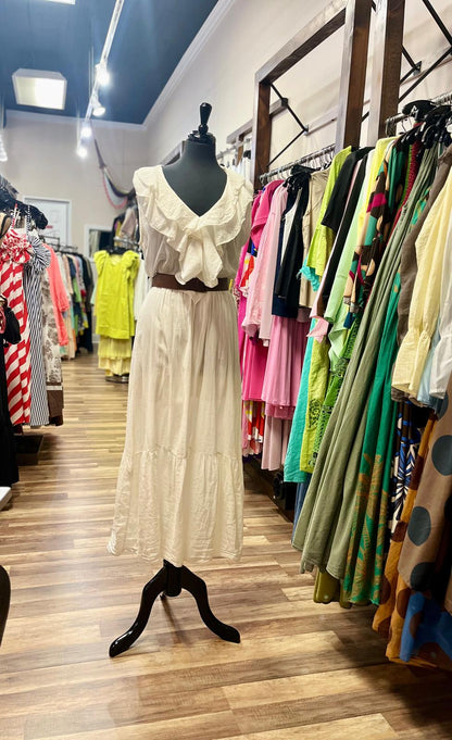 Boho Ruffle Maxi Dress