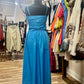 Ruched Bodice Midi Dress