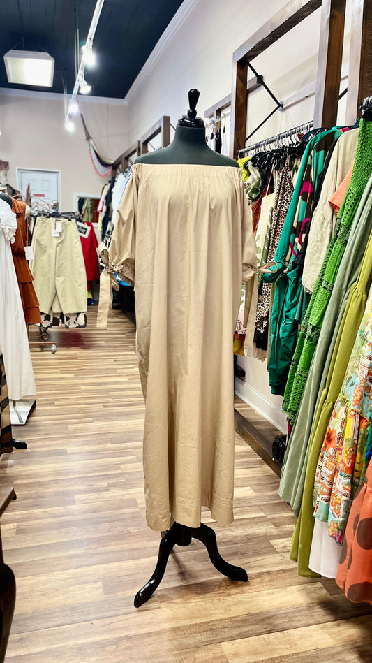 Off-The-Shoulder Maxi Dress