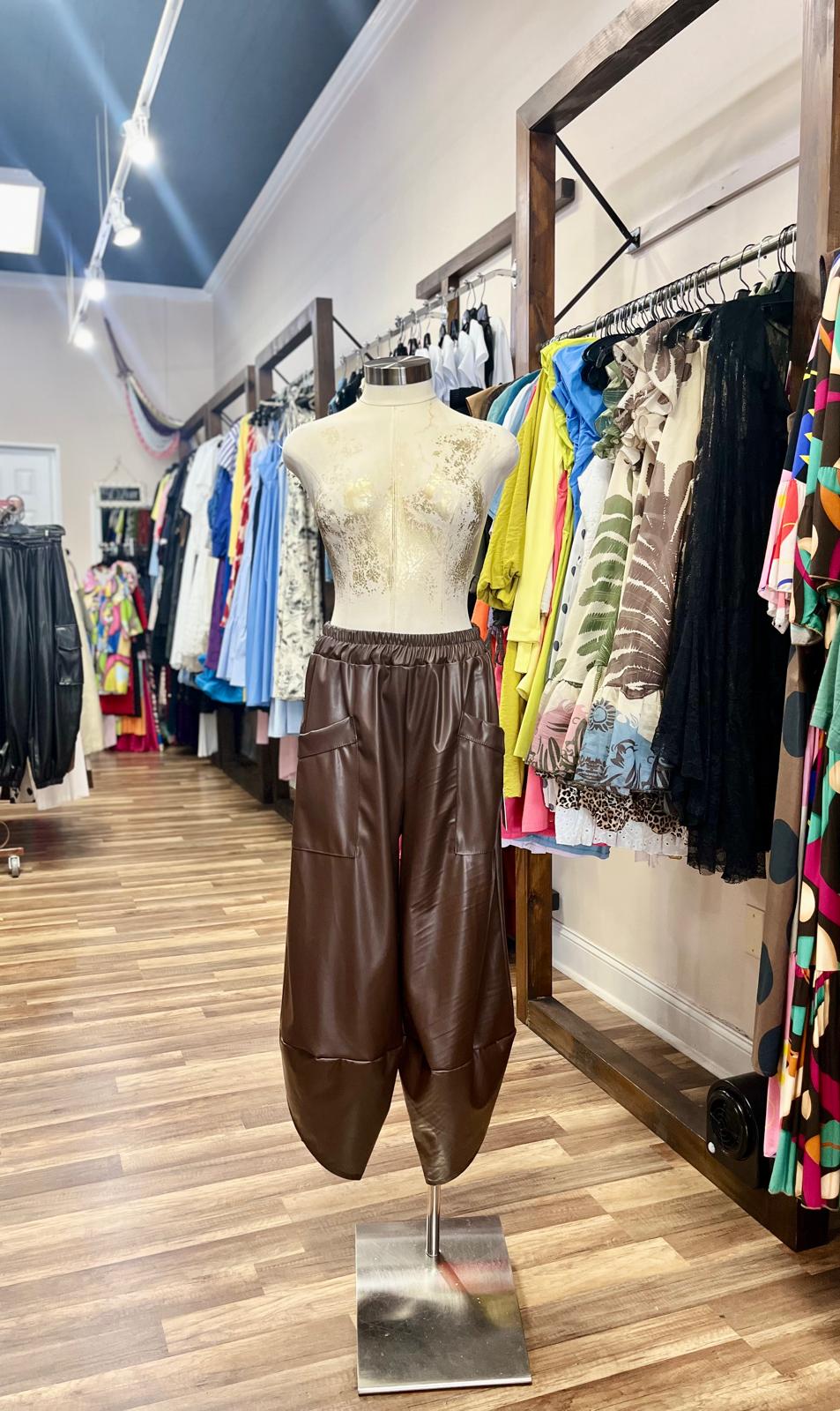 Faux Leather Pants
