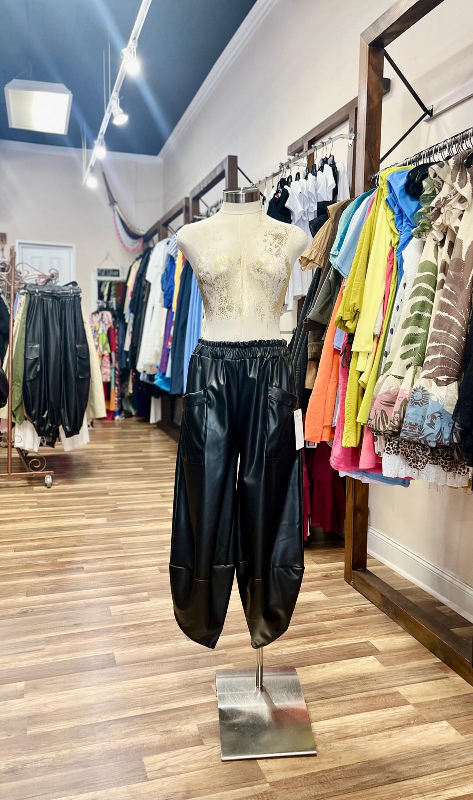 Faux Leather Pants