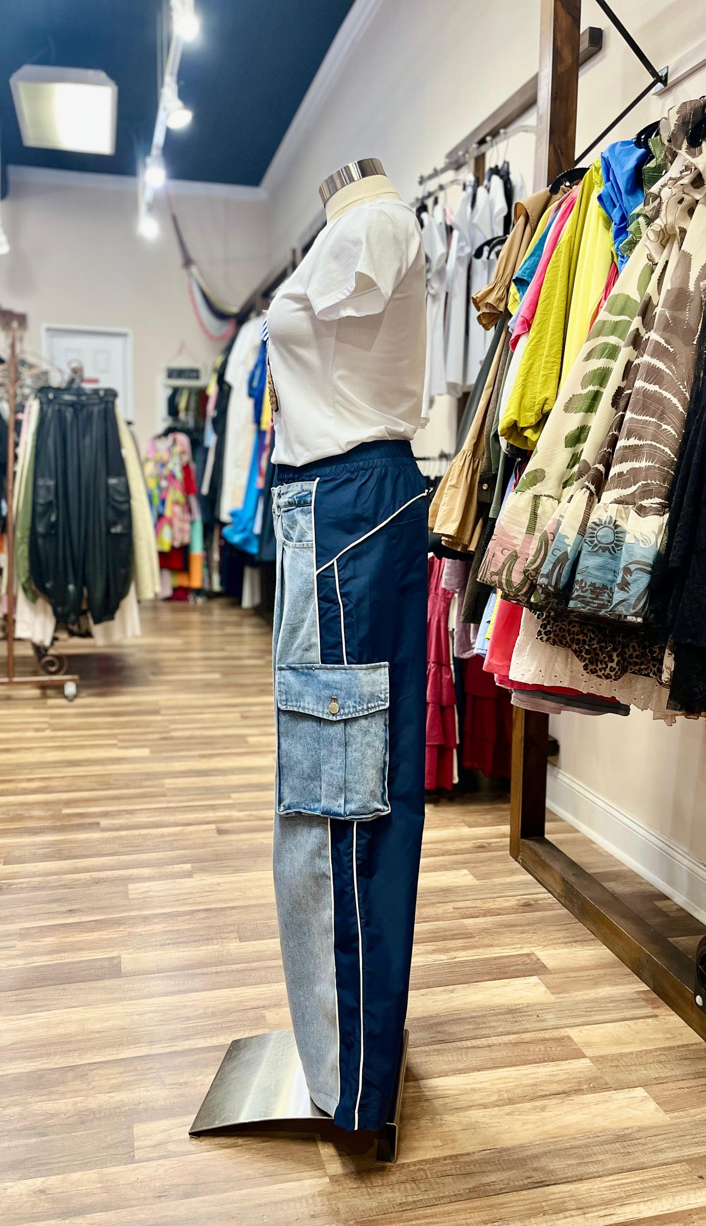 Denim Cargo Set
