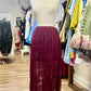 Sheer Lace Maxi Skirt