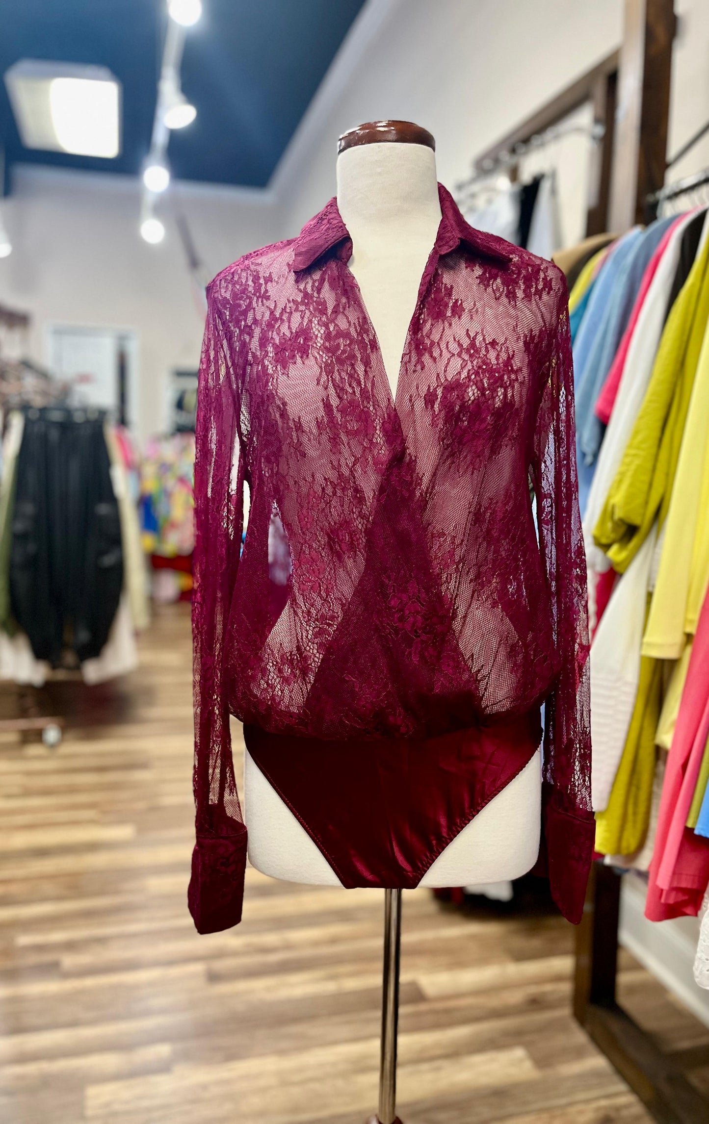 Sheer Lace Bodysuit