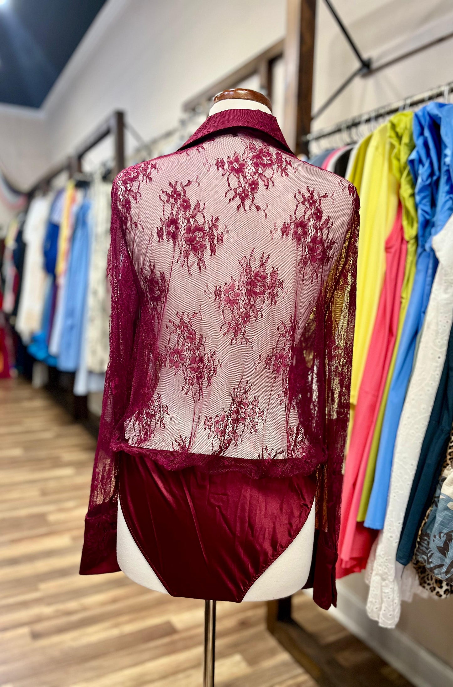 Sheer Lace Bodysuit