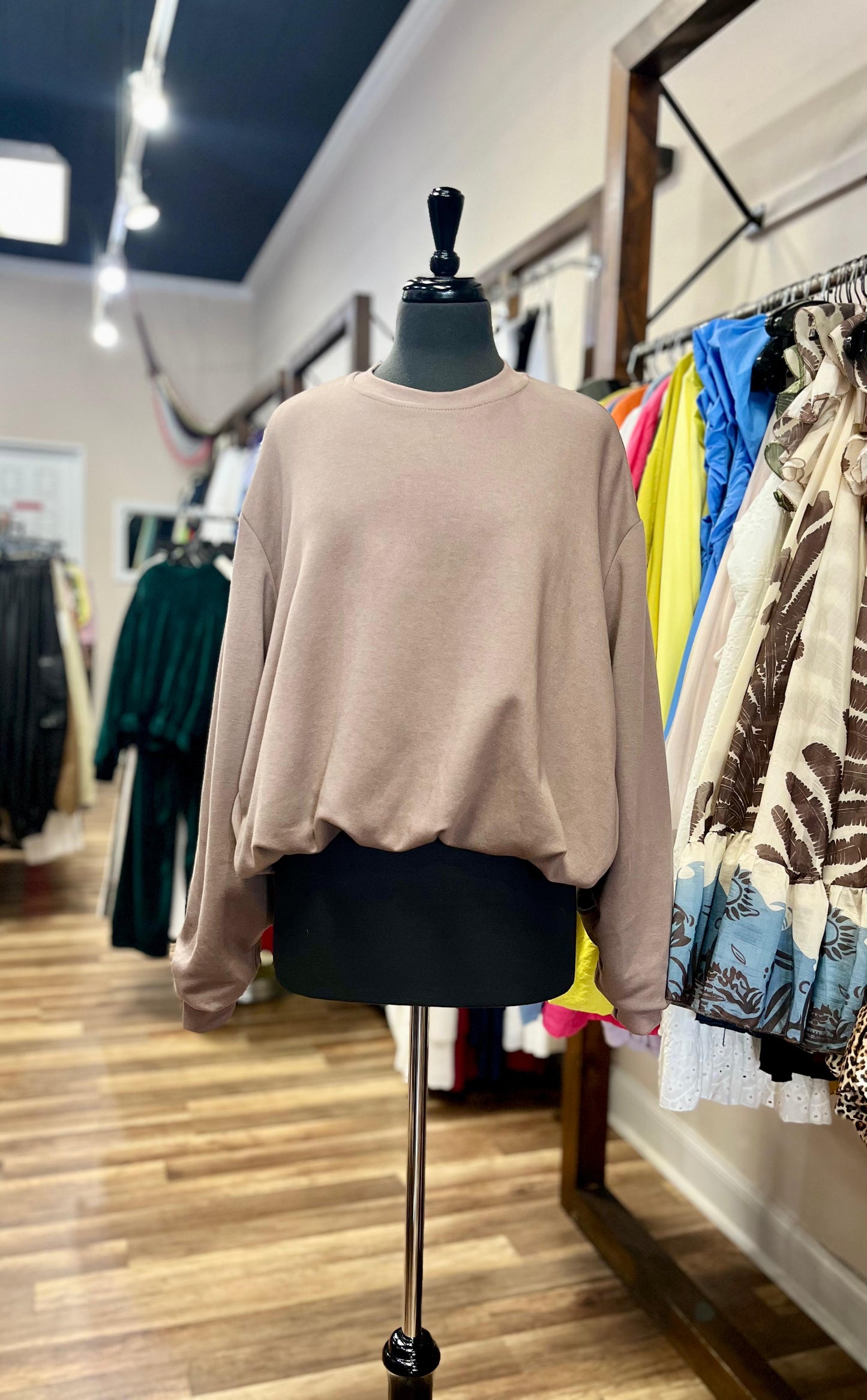 Balloon Hem Sweater