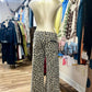 Leopard Print Wide-Leg Pants
