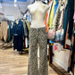 Leopard Print Wide-Leg Pants