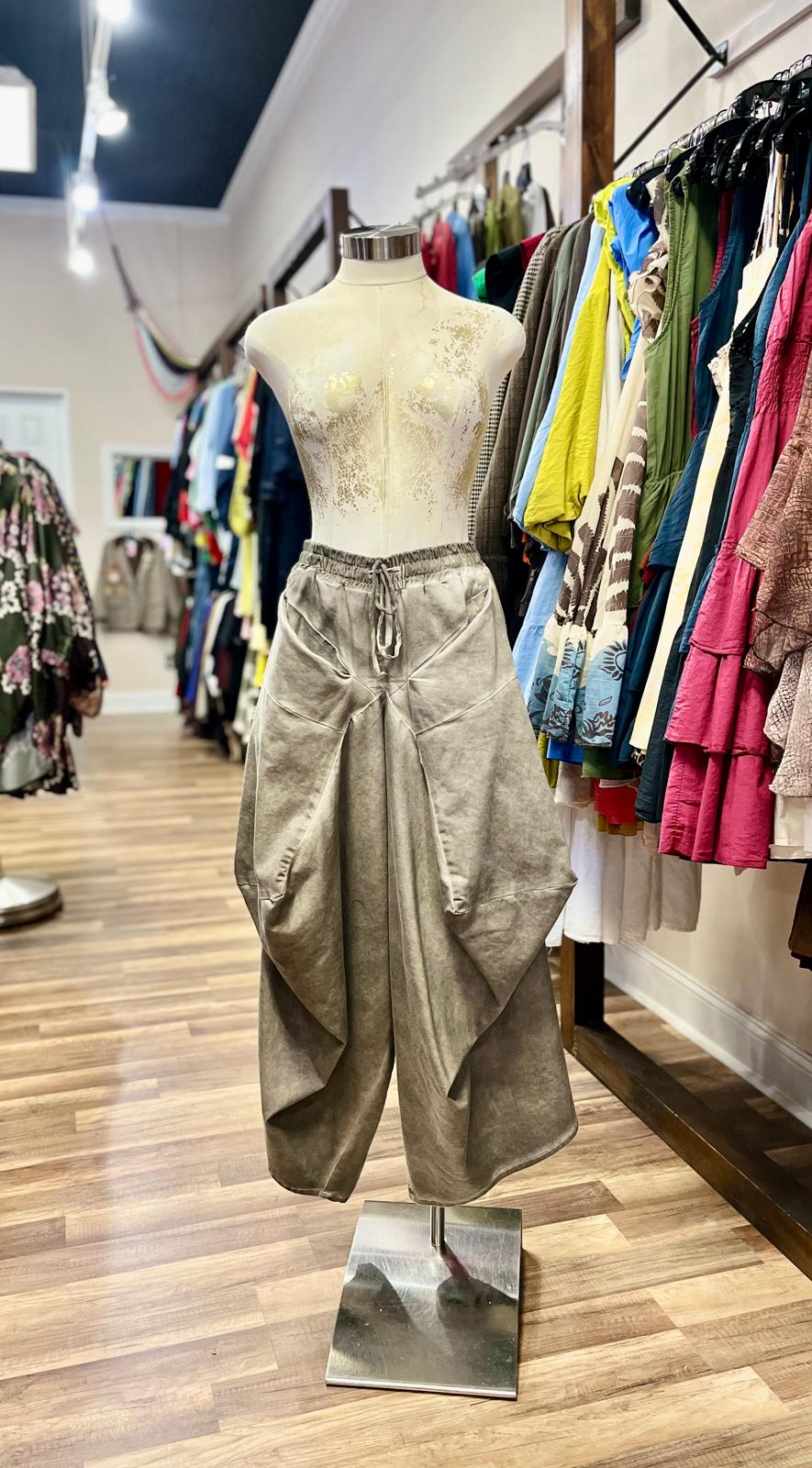 Asymmetric Wide-Leg Pant
