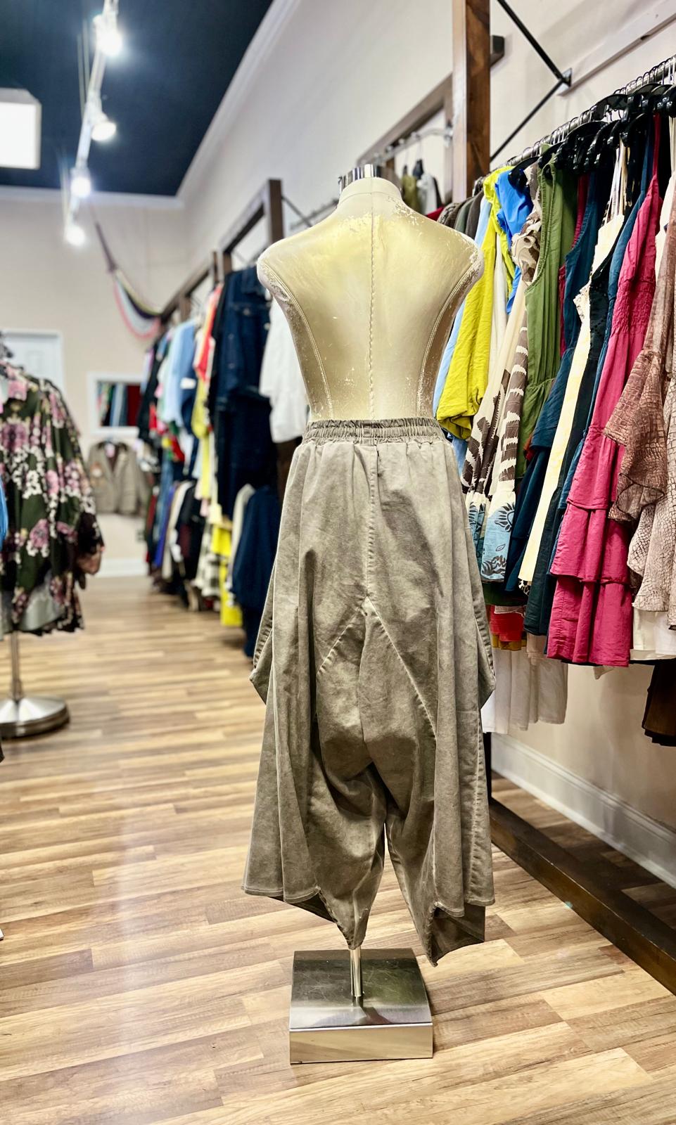 Asymmetric Wide-Leg Pant